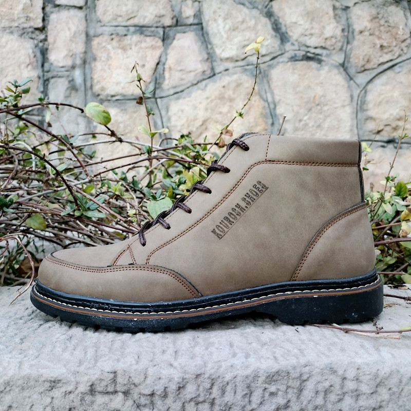 نیم بوت مردانه مدل آریا کد P.t رنگ صدری