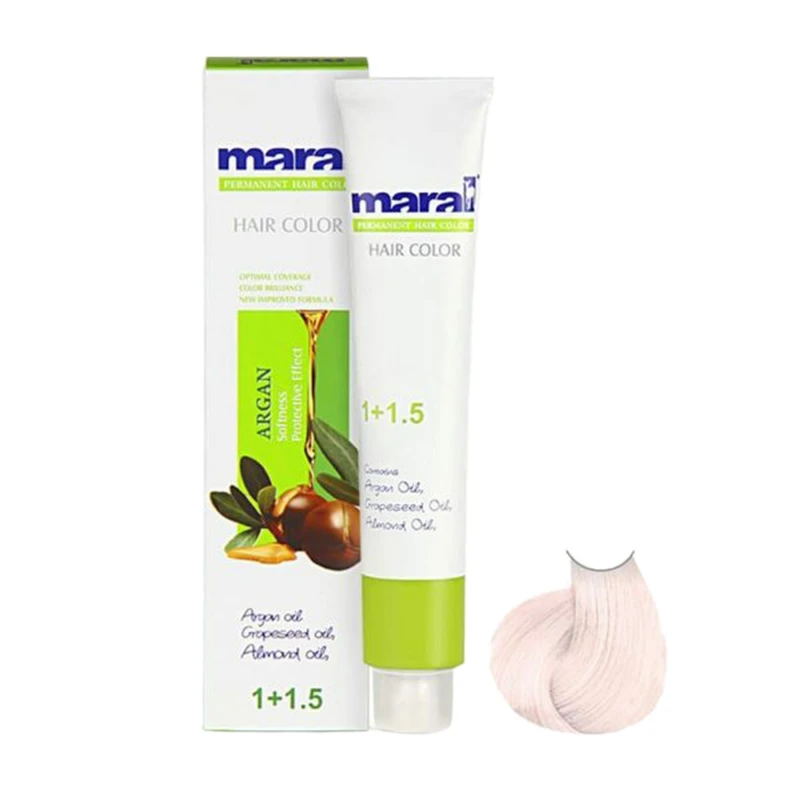 رنگ مو مارال  شماره 12.1 حجم 100 میلی لیتر رنگ بلوند دودی روشن