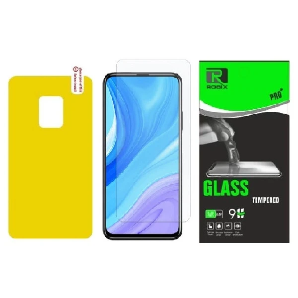 محافظ صفحه نمایش روبیکس مدل SA-Note9pro مناسب برای گوشی موبایل شیائومی Redmi Note 9pro به همراه محافظ پشت گوشی