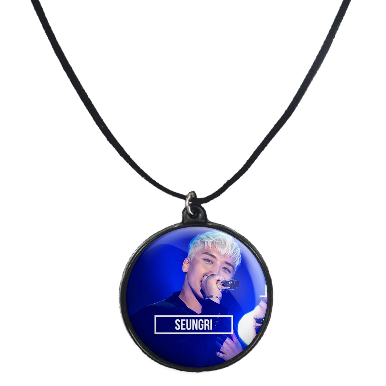 گردنبند پرمانه طرح گروه موسیقی بیگ بنگ BIG BANG کد pmb.15087 مدل دو طرفه