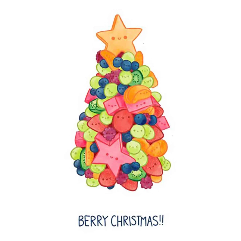 استیکر لپ تاپ طرح berry christmas کدST173