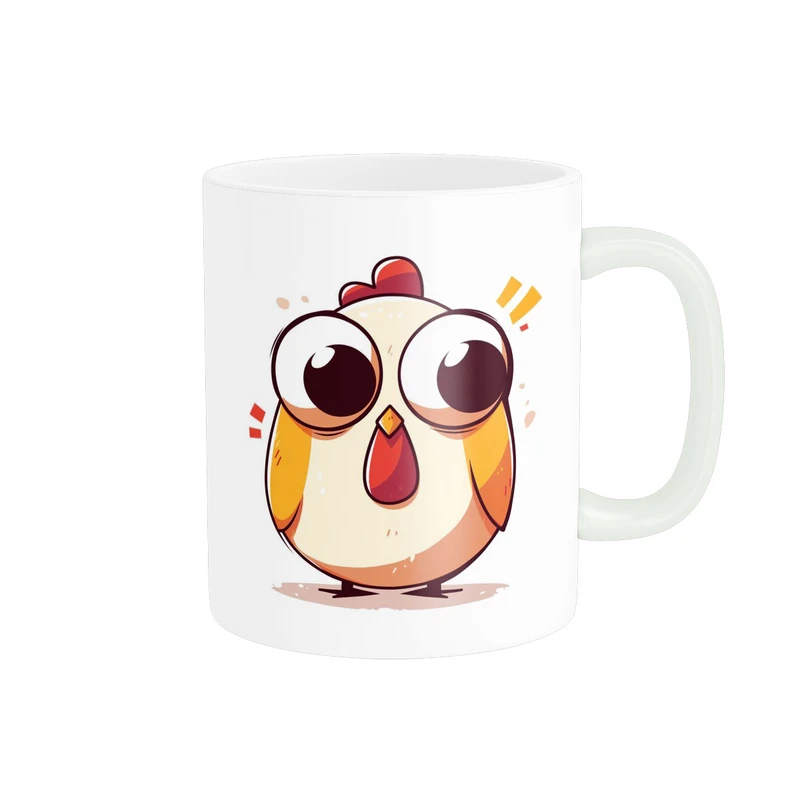 ماگ پاد آفرین مدل مرغ بامزه طرح فانتزی پرنده کیوت کد 1685