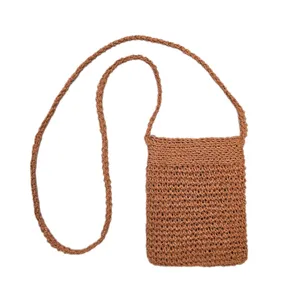 کیف بافتنی مدل ساحلی موبایل طرح کُره ای کد 270