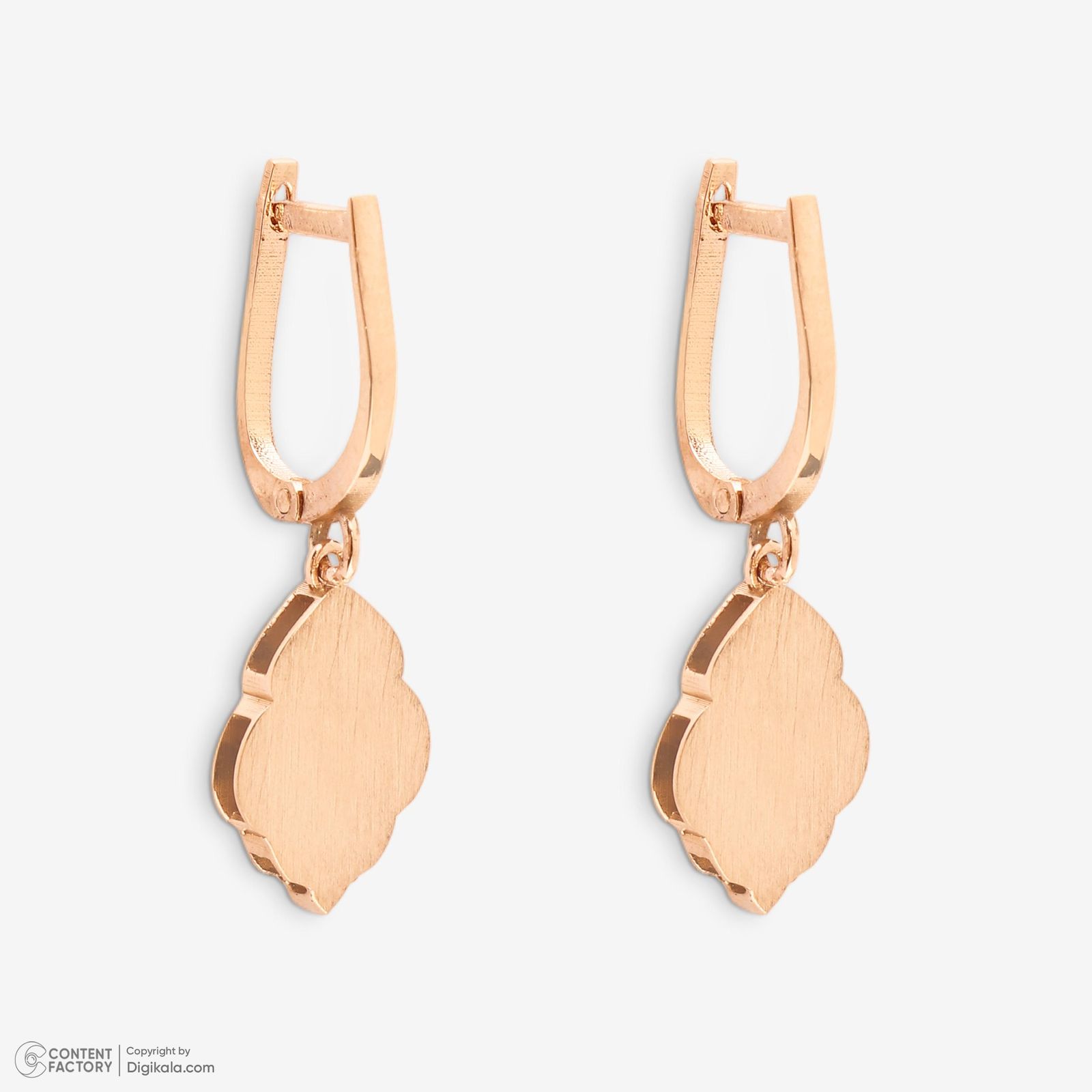 نیم ست طلا 18 عیار زنانه حافا گلد مدل برگ کد nim03 - - 3