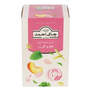 دمنوش هلو و گل‌رز احمد - 30 گرم بسته 20 عددی