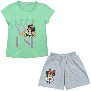 ست تی شرت و شلوارک دخترانه نیروان مدل 2111 -4