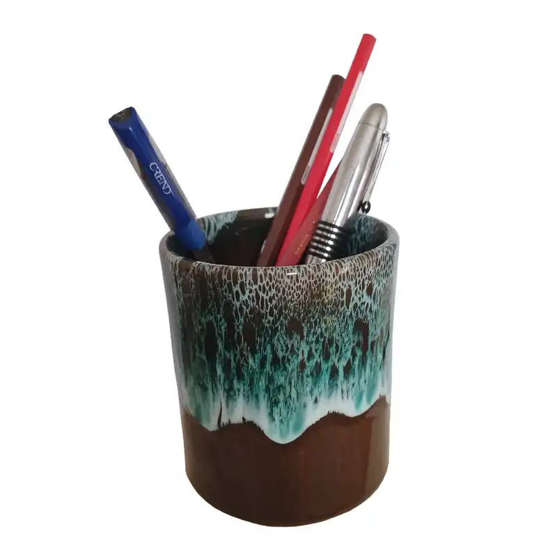 لیوان سفالی طرح کهکشان مدل بدون دسته کد2