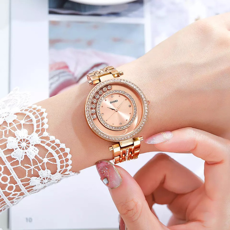 ساعت مچی عقربه‌ای کوارتز زنانه اسکمی مدل 1740R