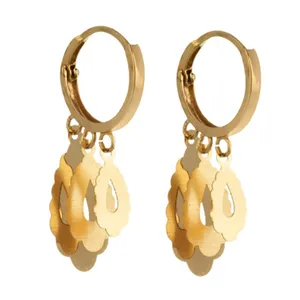 گوشواره طلا 18 عیار زنانه دوست خوب مدل dk451