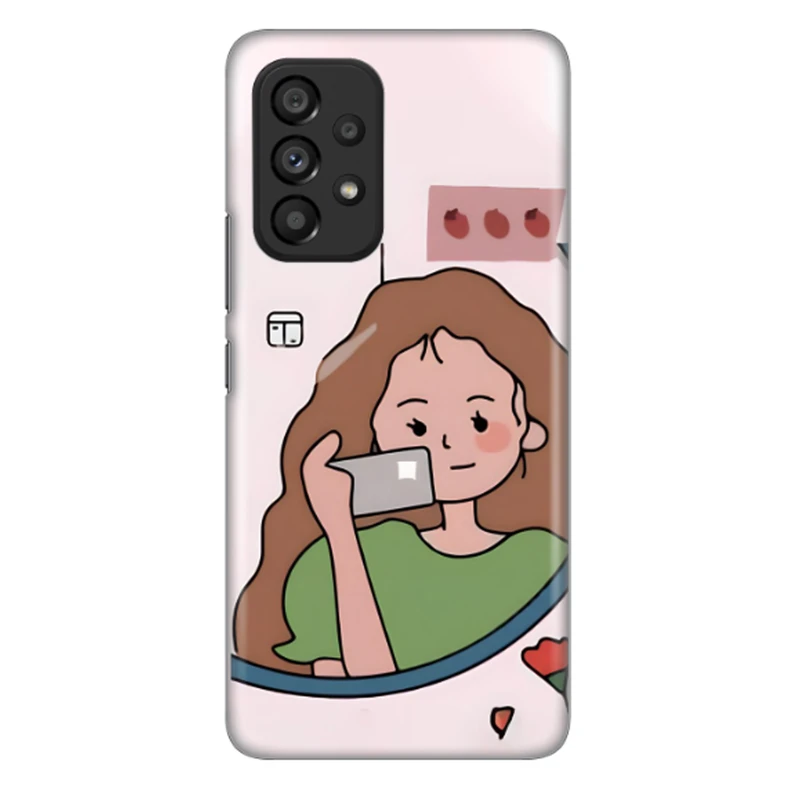 کاور طرح دختر کد DIMO-005 مناسب برای گوشی موبایل سامسونگ Galaxy A53 5G / Galaxy A53 
