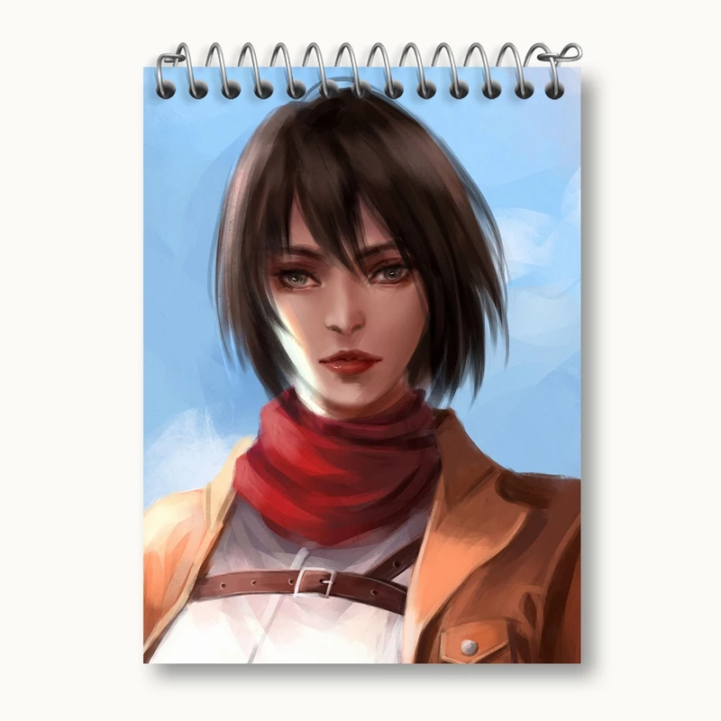 دفتر یادداشت 50 برگ خندالو مدل میکاسا اکرمن انیمه اتک آن تایتان Attack on Titan کد 18549