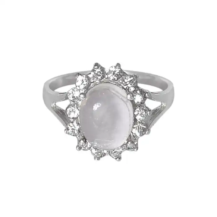 انگشتر نقره زنانه مدل سنگ در نجف کد 033