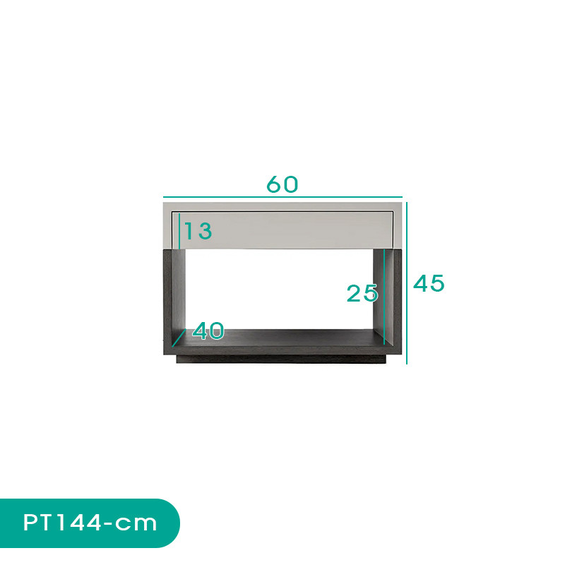 میز پاتختی اسمردیس مدل PT144 - MDF