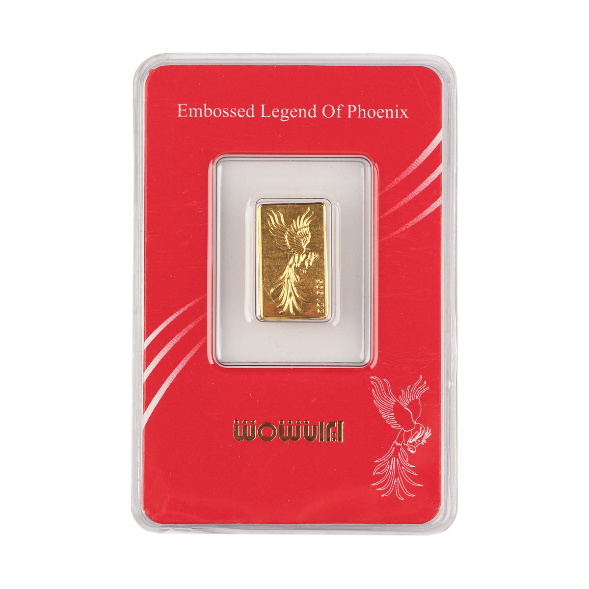 شمش طلا 24 عیار ایران‌شمش مدل سیمرغ کد T-0.4