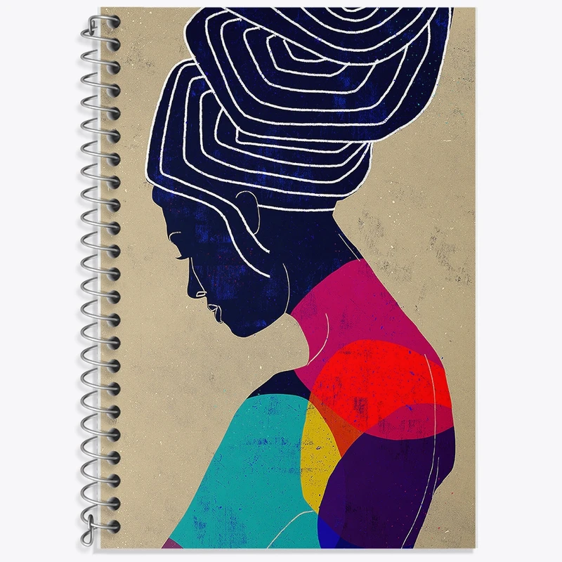 دفتر زبان 50 برگ خندالو مدل دو خط طرح دکوراتیو (decorative) کد F30