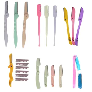 تیغ اصلاح ابرو کد 0044 بسته 12 عددی به همراه یدک 10 عددی