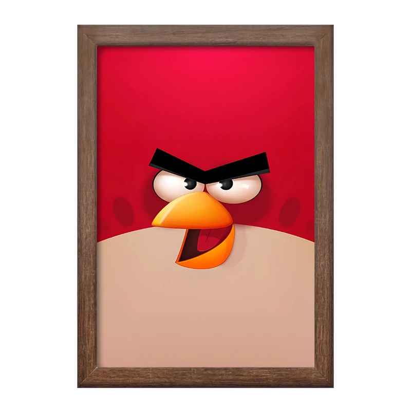 تابلو خندالو طرح پرندگان خشمگین (Angry Birds) کد F3306