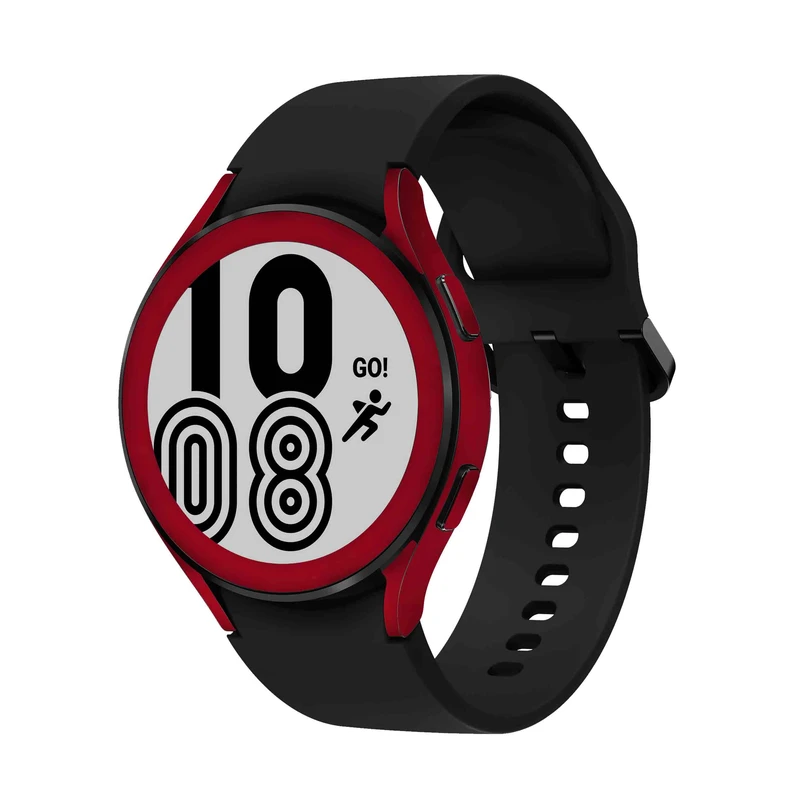  برچسب ماهوت طرح Matte-Warm-Red مناسب برای ساعت هوشمند سامسونگ Watch4 44mm