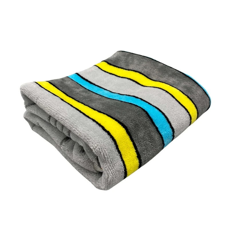 عکس شماره 4 : حوله دست و صورت ماندگار مدل راه راه سایز 40x73 سانتی متر