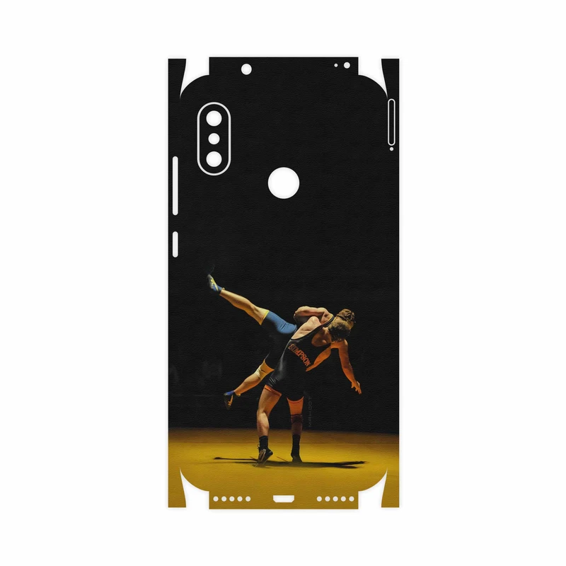 برچسب پوششی ماهوت مدل Wrestling-FullSkin مناسب برای گوشی موبایل شیائومی Redmi Note 6 Pro