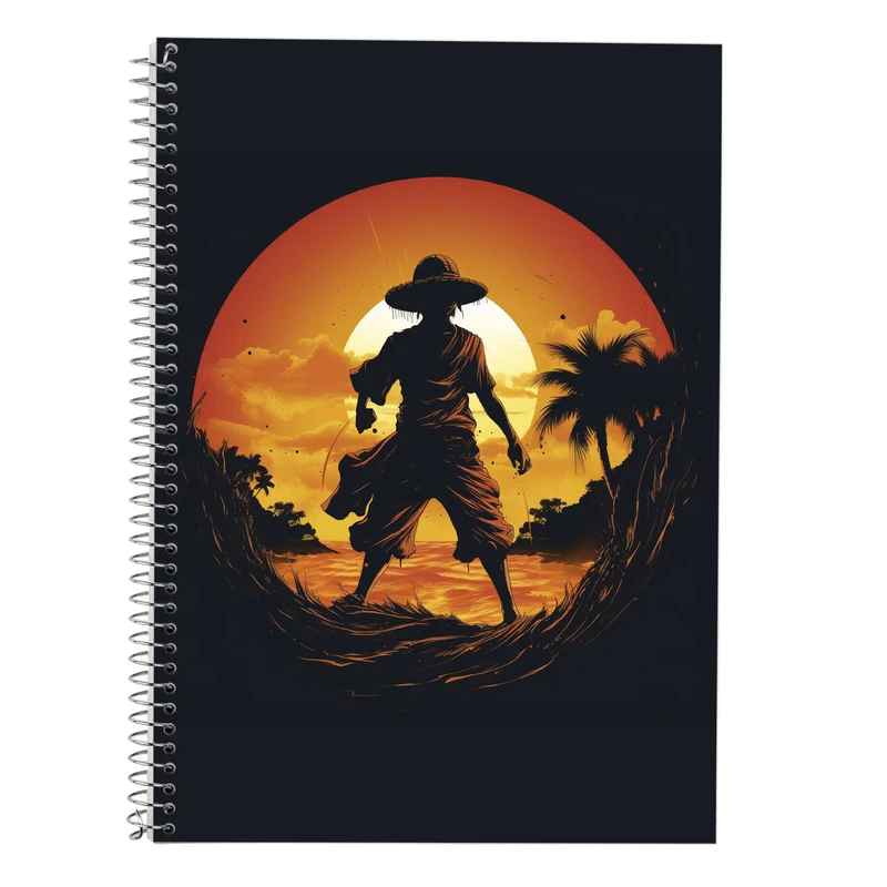 دفتر زبان 50 برگ مدوپد مدل سه خط طرح وان پیس One Piece کد DF11510