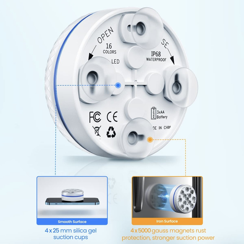 چراغ استخر مدل koicaxy underwater بسته 4 عددی