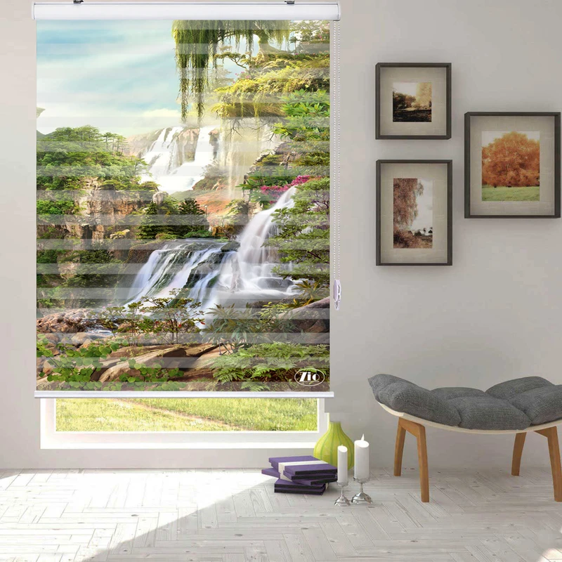  پرده زبرا زیو مدل L5038 سایز 150x280 سانتی متر