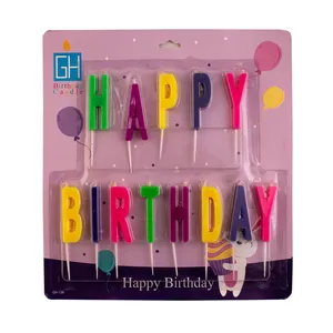 شمع تولد مدل happy بسته 13 عددی