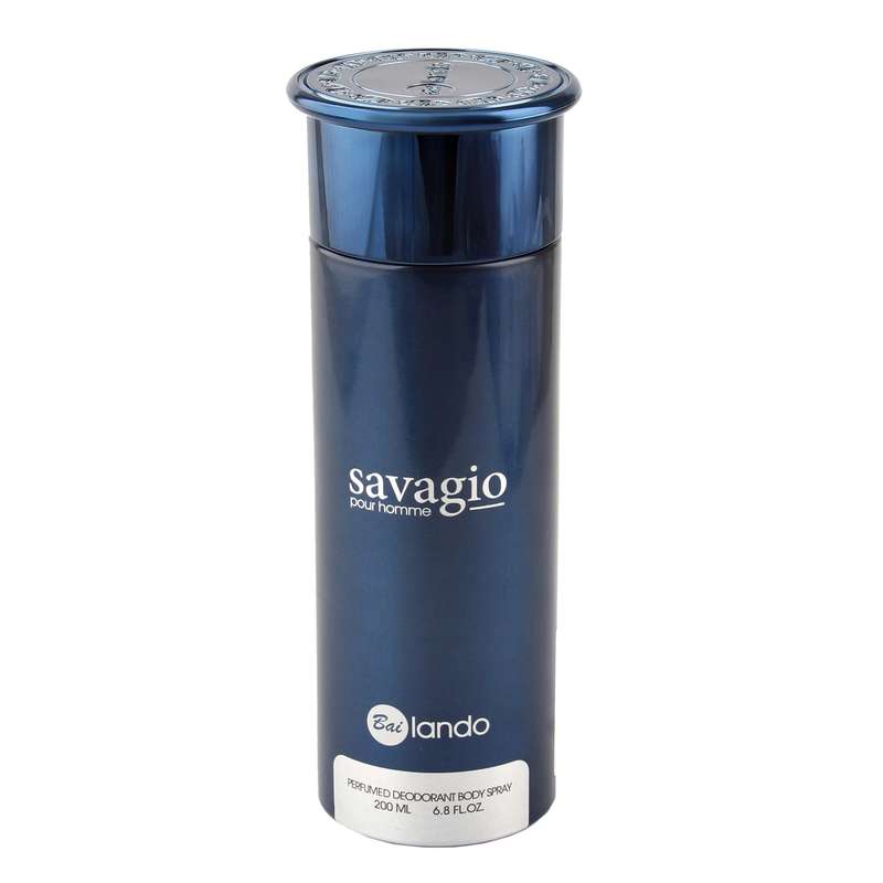 اسپری بدن مردانه بای لندو مدل savagio حجم 200 میلی لیتر اسپری بدن مردانه بای لندو مدل savagio حجم 200 میلی لیتر