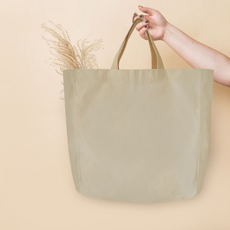 ساک دستی مدل پارچه ی کتان کد 01