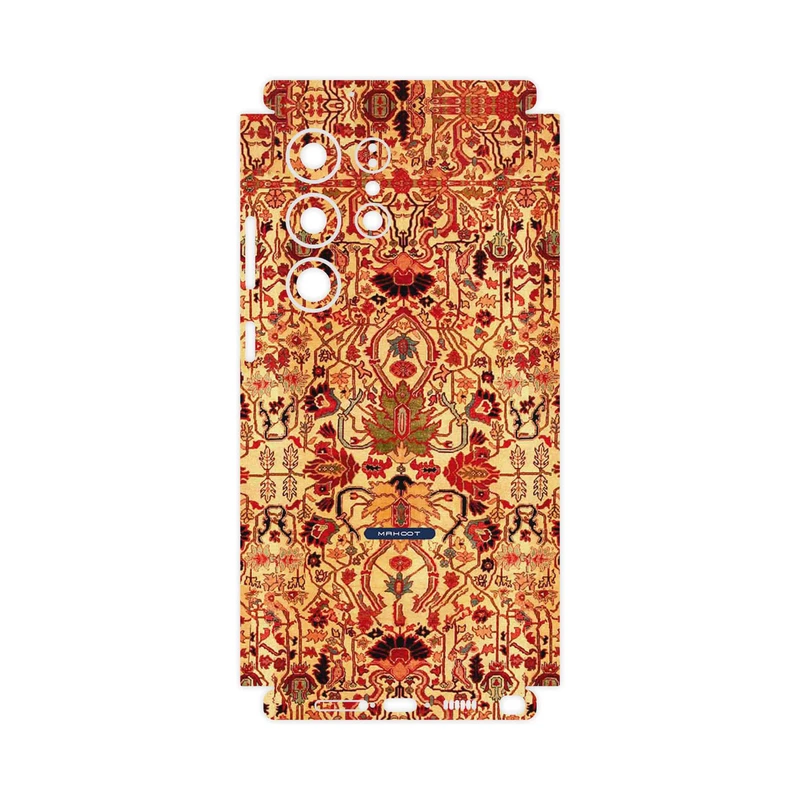 برچسب پوششی ماهوت مدل Persian_Carpet_Yellow-FullSkin مناسب برای گوشی موبایل سامسونگ Galaxy S23 Ultra