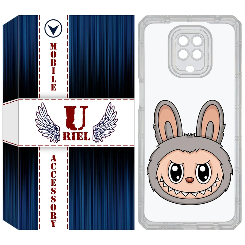 کاور یوریل قاب مدل Clear کد 114 طرح لبوبو Labubu مناسب برای گوشی موبایل شیائومی Redmi Note 9S / Note 9 Pro / Note 9 Pro Max