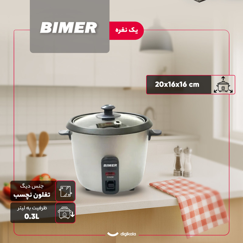 پلوپز 1 نفره بیمر مدل BM-RC30
