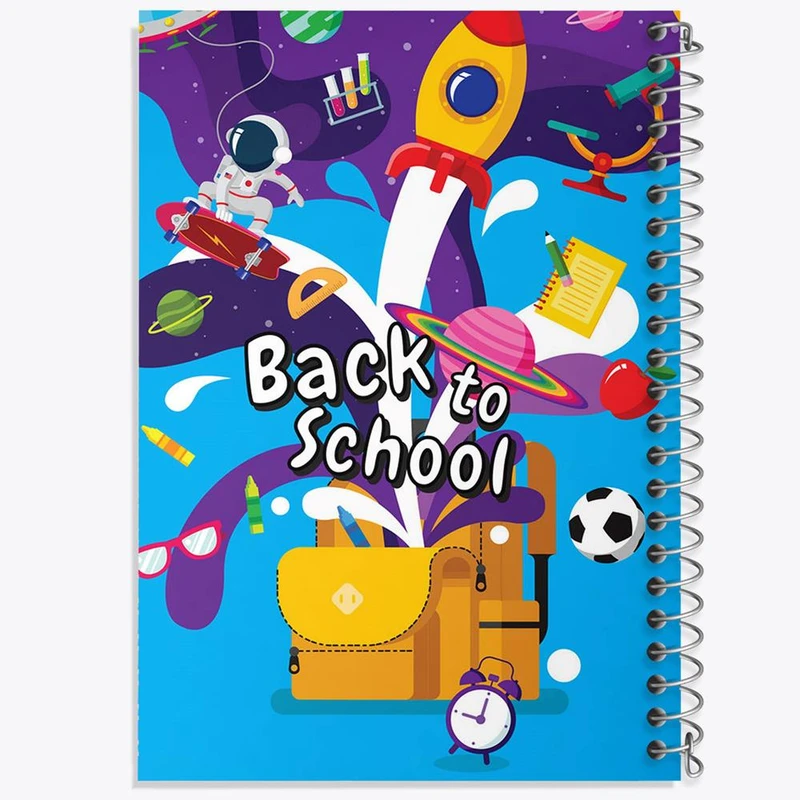 دفتر ژورنال نویسی 50 برگ خندالو مدل نقطه ای طرح بازگشت به مدرسه کد 30045