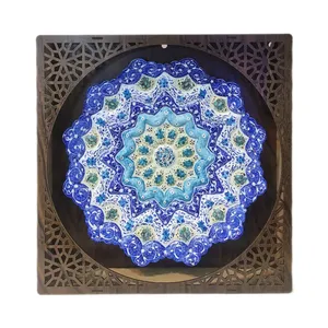 بشقاب میناکاری مدل ختایی کد 100