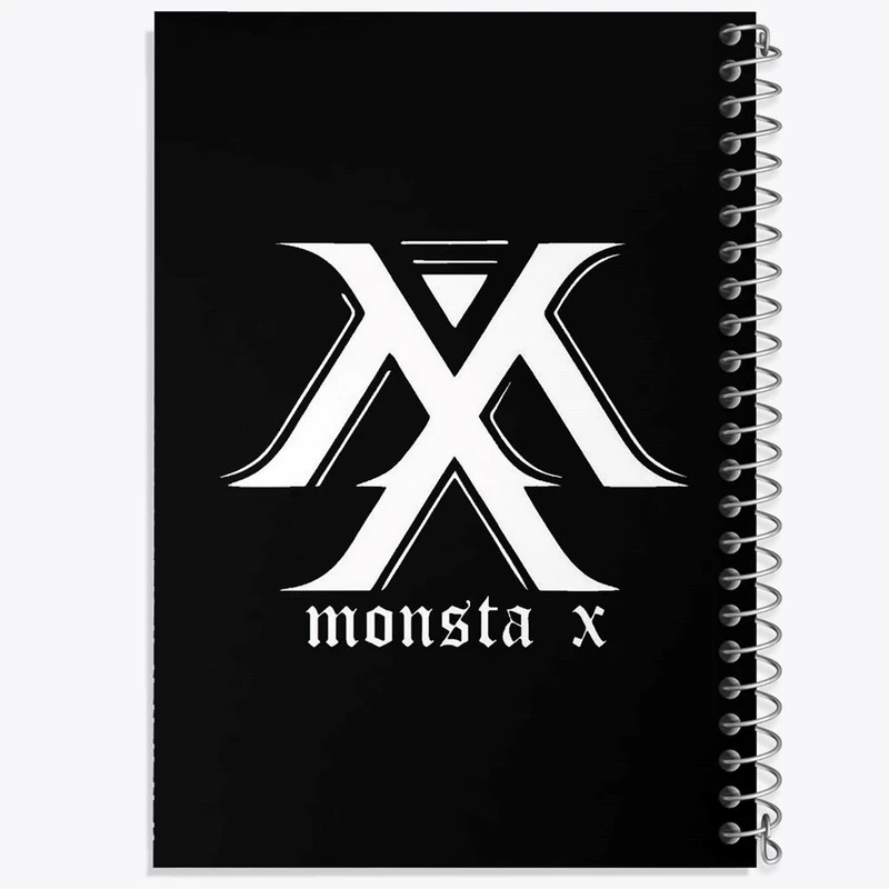 دفتر مشق 50 برگ خندالو مدل گروه مانستا اکس MONSTA X  کد 12258