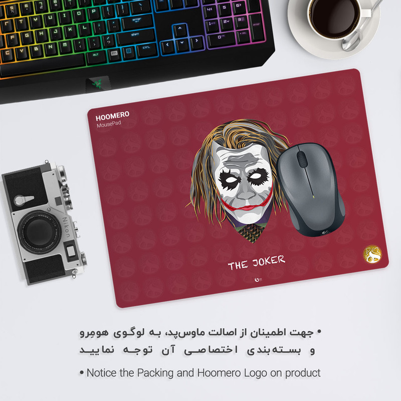 ماوس پد هومرو مدل A2721 طرح جوکر 1