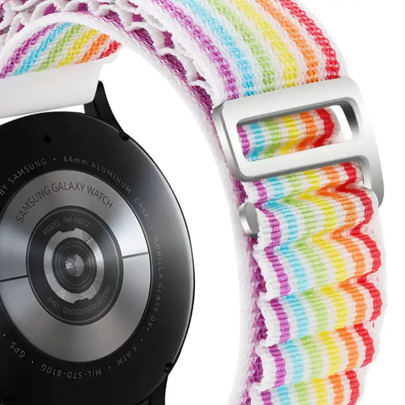 بند مدل 7Color Alpine Loop مناسب برای ساعت هوشمند سامسونگ Galaxy Watch 3 41mm/ Watch 4 40mm /44mm/Classic 42mm /Classic 46mm/ Watch 5 40mm/44mm /Pro 45mm / Watch 6 40mm/44mm/Classic 43mm/Classic 47mm