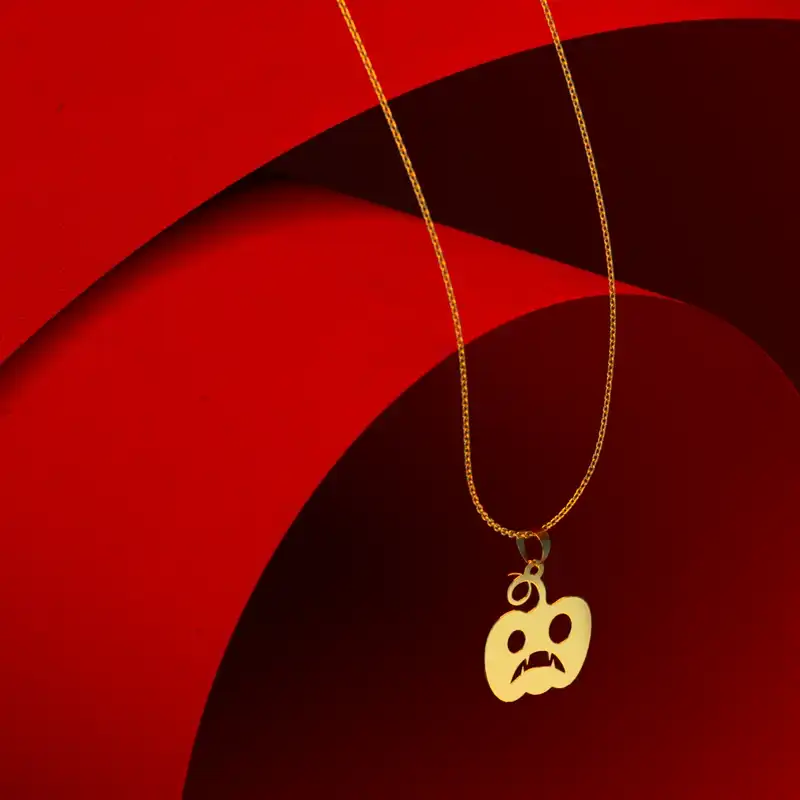 گردنبند طلا 18 عیار زنانه مدوپد مدل هالووین کد G3-1-1272