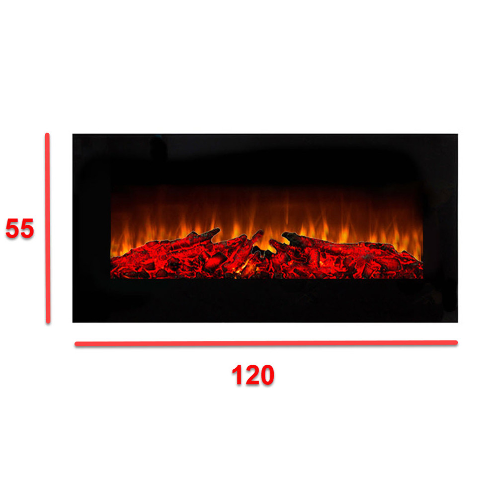 شومینه دیواری برقی شومینه بیستون مدل B.B_120_W17_L2.bs