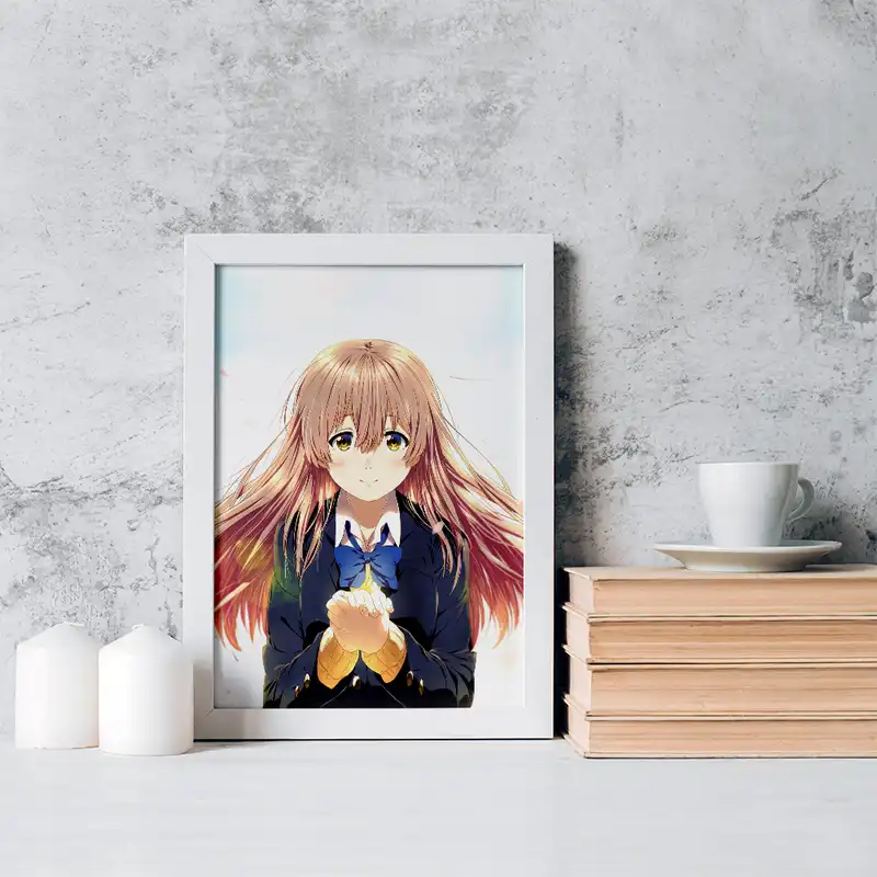 تابلو خندالو مدل شوکو نیشیمیا انیمه سایلنت ویس کد 15785