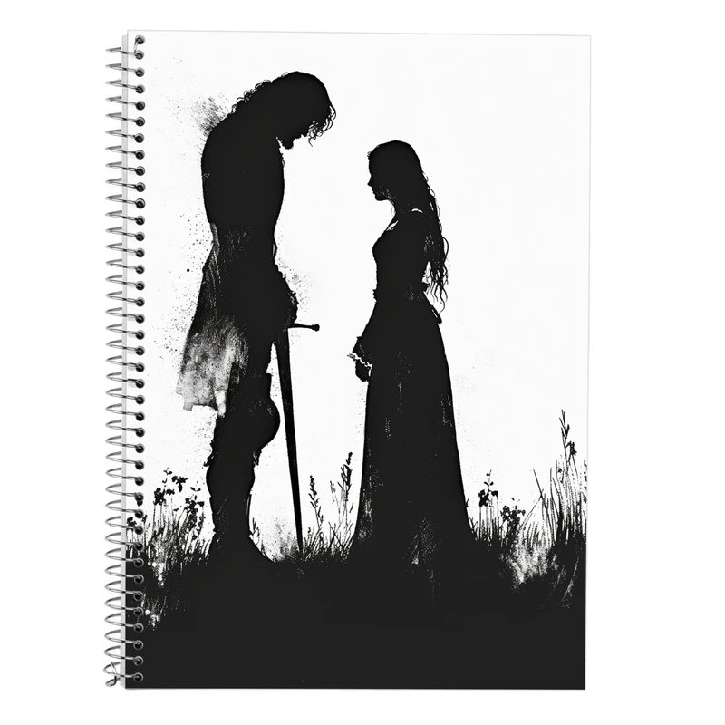 دفتر زبان 50 برگ مدوپد طرح بازی تاج و تخت GOT کد DF14334