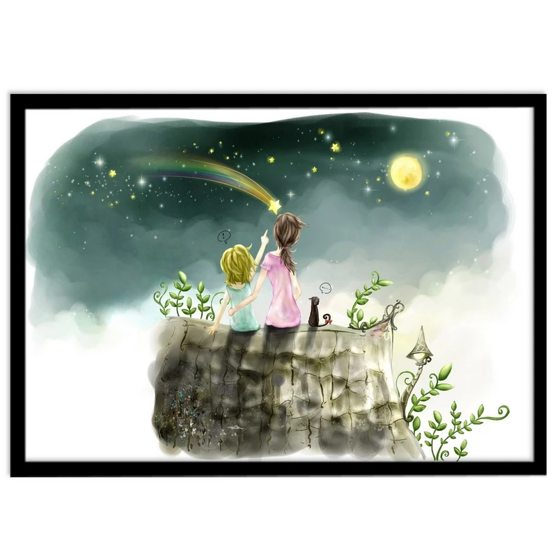 تابلو نوری بکلیت طرح نقاشی کودکانه مدل B-S327