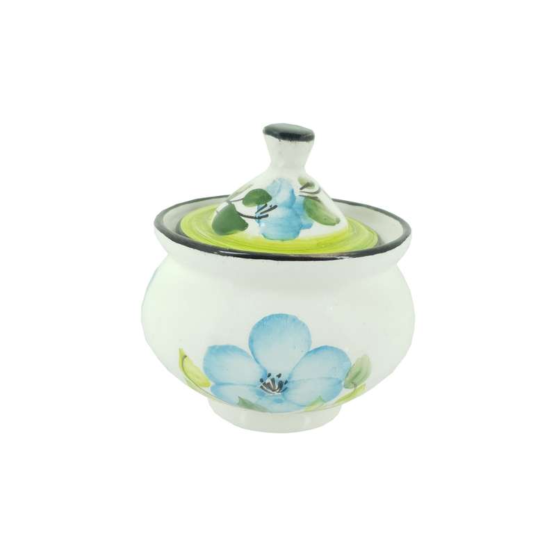 قندان سفالی مدل گلدار طرح سنتی