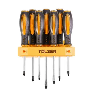 پیچ گوشتی ضربه خور تولسن مدل 20195 بسته 7 عددی