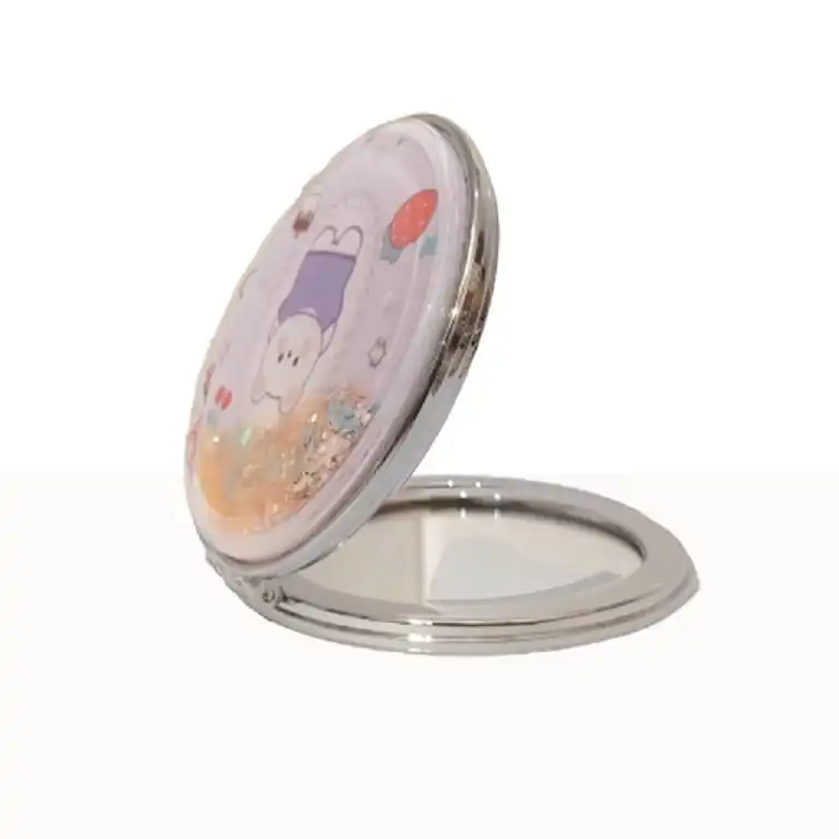 آینه جیبی مدل آکواریومی طرح خرس و آلبالو