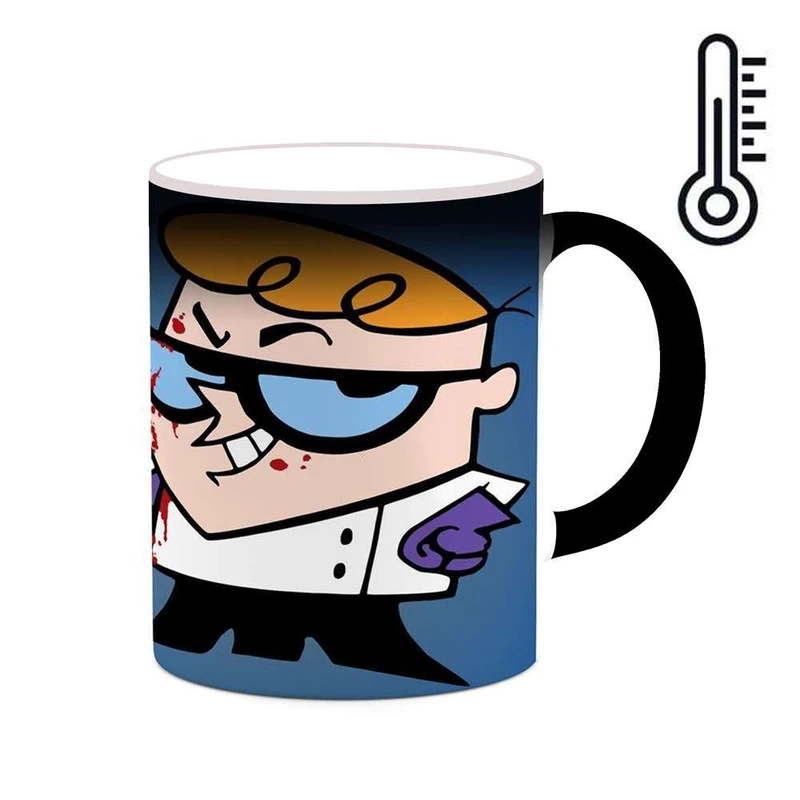 ماگ حرارتی کاکتی مدل کارتون Dexter's Laboratory کد mgh22447