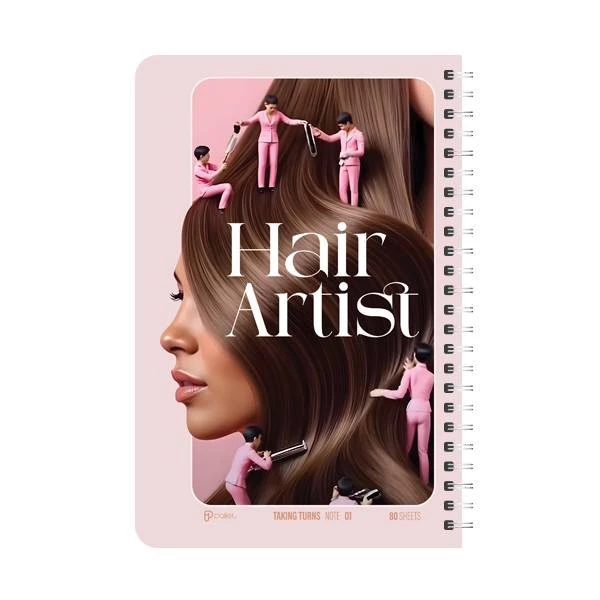 دفتر نوبت‌دهی 80 برگ مدل Hair Artist پالت