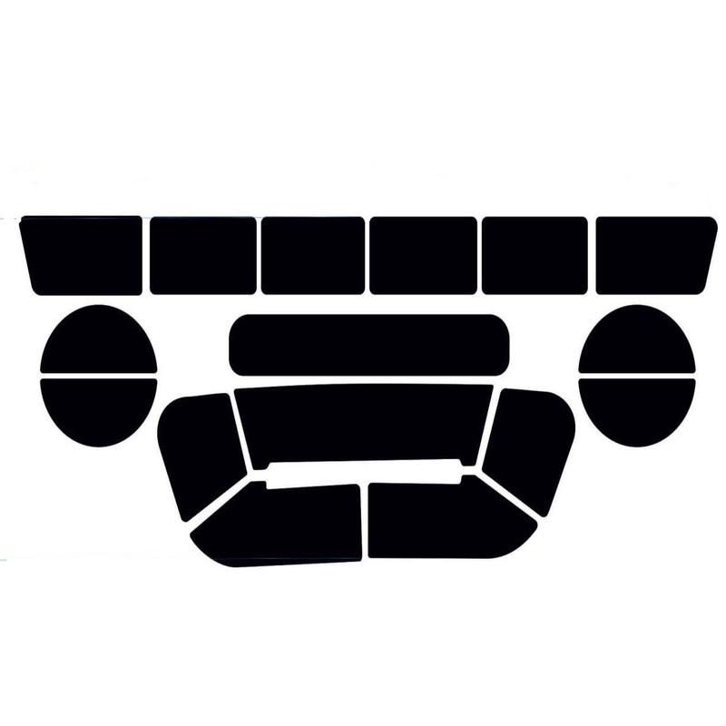 پد محافظ دکمه پنل کولر و بخاری خودرو چیکال مدل P-488 مناسب برای دنا بسته 16 عددی