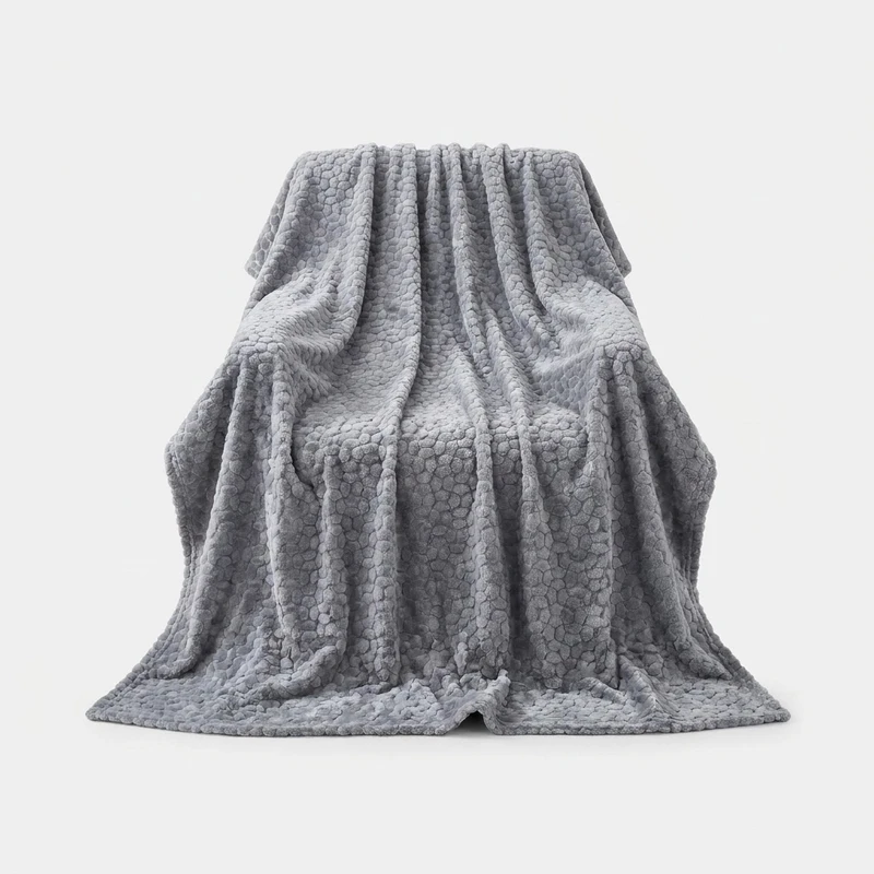پتو مسافرتی 2 نفر گلبافت مدل فلور طرح سنگی سایز 170x210 سانتی‌متر
